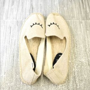 Soludos Wink Espadrilles Flats, Women's Size 5.5M, Beige